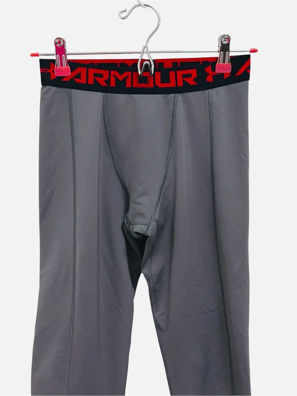 Under Armour Coldgear Compression Legging Base Layer Gray Youth Size YL